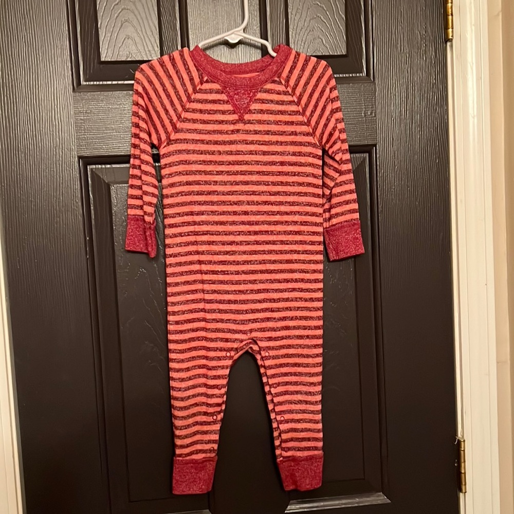 Hokie Babies! Maroon & Orange Striped Outfit.